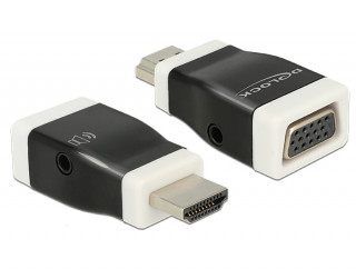 DeLock Adapter HDMI-A male > VGA female with Audio PC