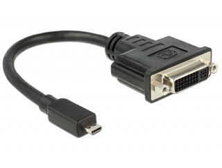 DeLock HDMI Micro-D Stecker > DVI-I (Dual Link) Buchse 20cm Adapter PC