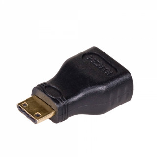 Akyga AK-AD-04 HDMI mini C -> HDMI M/F adapter fekete PC