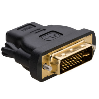 Akyga AK-AD-03 DVI-I -> HDMI M/F adapter fekete PC