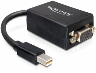 DeLock Adapter mini Displayport 1.2 male > VGA female Black PC