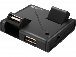 HUB Sandberg 4-port [USB2.0] - Fekete PC