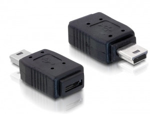 DeLock Adapter USB mini male > USB micro-A+B female PC