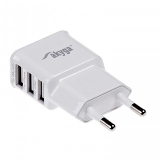 Akyga AK-CH-05 USB Adapter 100-240V/5V/3.1A 3USB PC