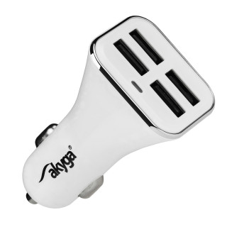 Akyga AK-CH-09 USB Adapter 12-24V/5V/6,8A 4USB White PC