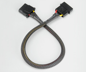 KAB Akasa 4pin Molex anya-apa tápkábel - 30cm - AK-CBPW02-30 PC