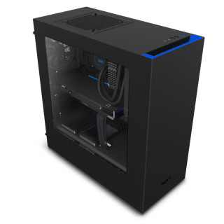 NZXT Source 340 (Fekete/Kék) (Táp nélküli) ATX ház (CA-S340MB-GB) PC