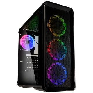 Kolink Levante RGB E-ATX Edzett üveg Fekete Számítógépház  PC