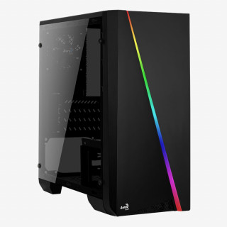 AeroCool Cylon mini RGB (Edzett üveg) - Fekete PC