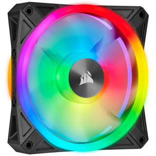 Corsair iCUE QL140 RGB PWM 14cm - Fekete (2-Pack) LED Control PC