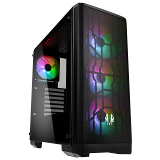 BitFenix Nova Mesh TG 4ARGB Asztali Fekete PC