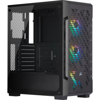 Corsair gépház iCUE 220T RGB Airflow Mid Tower ATX Smart Case, TG, Fekete PC