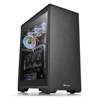 Thermaltake S500 TG táp nélküli ATX számítógépház fekete PC