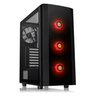 Thermaltake Versa J25 TG RGB (Ablakos) - Fekete PC