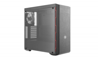 Cooler Master MasterBox MB600L (Ablakos)- Fekete/Piros PC