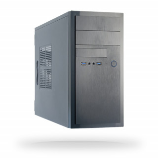 Chieftec HT-01B-350GPB számítógép ház Midi Tower Fekete 350 W PC