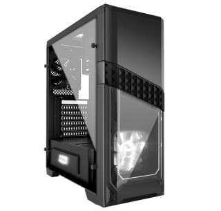 Azza CSAZ-240X számítógép ház Midi Tower Fekete PC