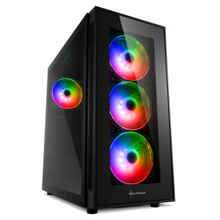 Sharkoon TG5 Pro RGB Midi Tower Fekete PC