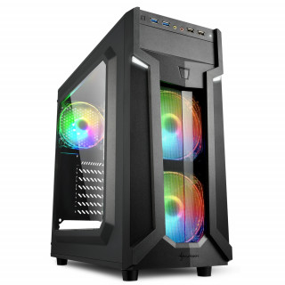 Sharkoon VG6-W RGB (Ablakos) - Fekete PC