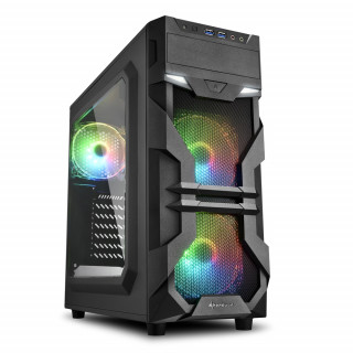 Sharkoon VG7-W RGB (Ablakos) - Fekete PC