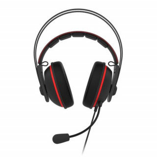 ASUS TUF GAMING H7 Fekete-piros Gamer Headset (90YH01VR-B8UA00) 
