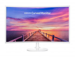 Samsung 31,5" C32F391FWU LED HDMI Display port ívelt kijelzős fehér monitor 