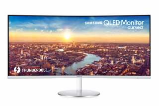 Samsung 34" C34J791WTU 2Thunderbolt HDMI Display port ívelt kijelzős szürke monitor PC