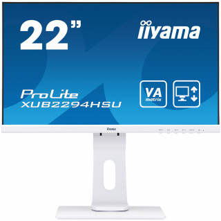 IIYAMA 54.6cm (21,5") XUB2294HSU-W1  16:9  HDMI+DP+2xUSB Lif PC