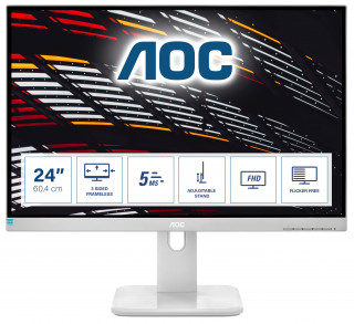 AOC 60,5cm (23,8") 24P1/GR  16:09  DVI+HDMI+DP+USB IPS Li.gr PC