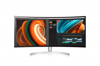 LG Monitor 34" - 34WK95C-W (Ívelt, NanoIPS; HDR™400; DCI-P3 98%; 21:9; 3440x1440; 1000:1; 5ms; 450cd; HDMIx2, DP; USB-C) PC