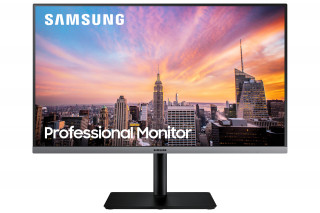 Samsung Monitor 27" - S27R650FDUX (IPS, 16:9, 1920x1080, 250cd/m2, 5ms, HDMI, DP, USB 3.0 x2, 2.0 x2, szürke) 