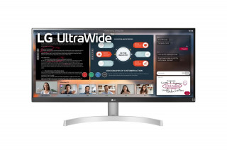 LG Monitor 34" - 34WN650-W (IPS; 21:9; 2560x1080; 5ms; 1000:1; 400cd; HDMIx2; DP; HDR™400; Spkr; sRGB 99%) PC