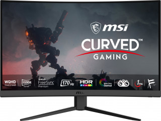 MSI Optix G32CQ4 ívelt Gaming monitor 31.5"/165Hz/2560x1440/16:9/1ms/VA/178/250c PC