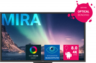 newline MIRA HO75" 20p. Multi-touch, 4K Android 8.0, Mic, Camera, 3y W 