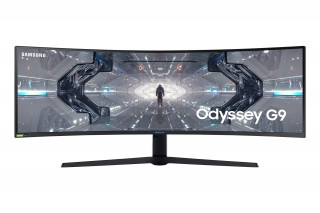 Samsung Monitor 49" - C49G95TSSU (VA, 32:9, 5120x1440, 420cd/m2, 1ms, 240Hz, 1xHDMI, DP1.4, 2xUSB, ívelt) PC