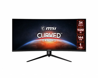 MSI Optix MAG342CQR 86,4 cm (34") 3440 x 1440 pixelek UltraWide Quad HD LCD Fekete 