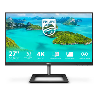 Philips E Line 278E1A/00 számítógép monitor 68,6 cm (27") 3840 x 2160 pixelek 4K Ultra HD IPS Fekete PC