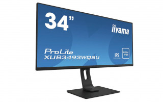 iiyama ProLite XUB3493WQSU-B1 számítógép monitor 86,4 cm (34") 3440 x 1440 pixelek UltraWide Quad HD LED Fekete PC