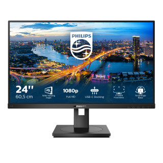 Philips B Line 243B1/00 LED display 60,5 cm (23.8") 1920 x 1080 pixelek Full HD Fekete PC