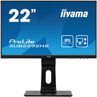 Monitor Iiyama XUB2292HS-B1 21.5inch, IPS, Full HD, HDMI/DP, speakers PC