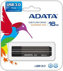 ADATA 16GB USB3.0 Fekete (AS102P-16G-RGY) Flash Drive 