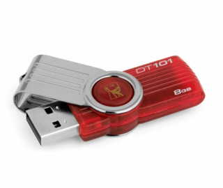 Kingston 8GB USB2.0 Piros (DT101G2/8GB) Flash Drive 