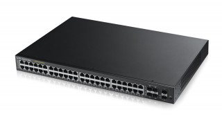 ZyXEL GS2210-48HP 50port GbE LAN L2+ menedzselhető POE switch (375W) PC