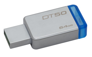 Kingston 64GB USB3.0 Ezüst-Kék (DT50/64GB) Flash Drive PC