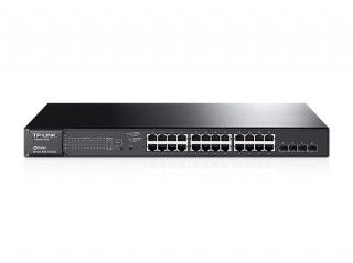 TP-Link T1600G-28PS 24port GbE LAN PoE+ 4 combo port GbE RJ45/SFP menedzselhető Switch 