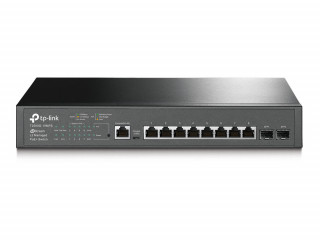 TP-Link T2500G-10MPS 8port GbE LAN PoE+ 2x SFP L2 menedzselheto Switch PC