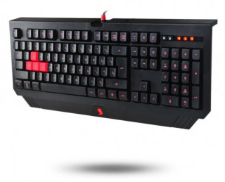 A4-Tech B120 Bloody USB LED fekete-piros HUN gamer billentyűzet 