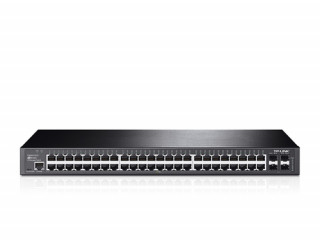 TP-Link T2600G-52TS 48port GbE LAN 4 combo GbE RJ45/SFP menedzselheto Switch 