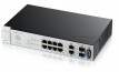 ZyXEL NSW100-10P 8port GbE LAN (180W) PoE 2port GbE SFP L2 cloud menedzselhető switch thumbnail