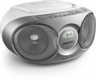 Philips AZ215S/12 hordozható ezüst CD-s rádió Audio